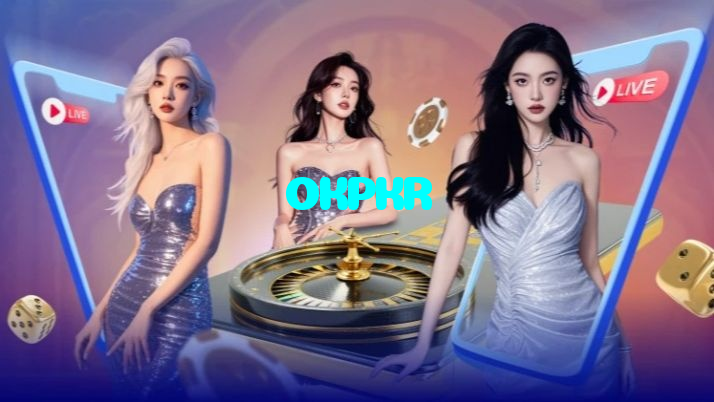 OKPKR casino presented on mobile device in Pakistan with slots and live games